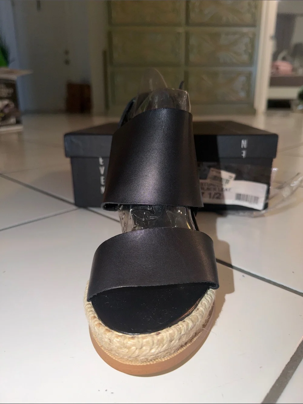 Steven by Steve Madden Black Espadrille